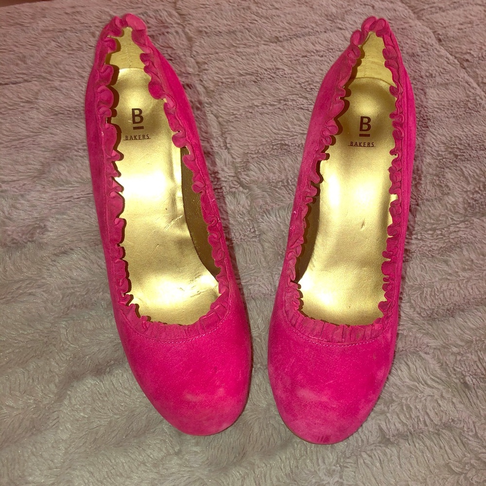 Bakers Fuchsia/pink pump heels